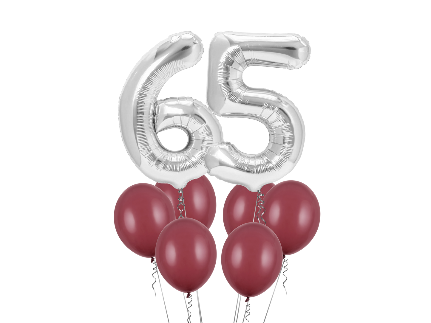 Heliumballong 2 siffror + prune ballonger (VÄLJ SIFFROR)
