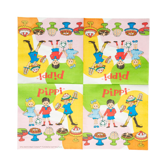 Servetter, Pippi Långstrump, 16-pack-Astroworld