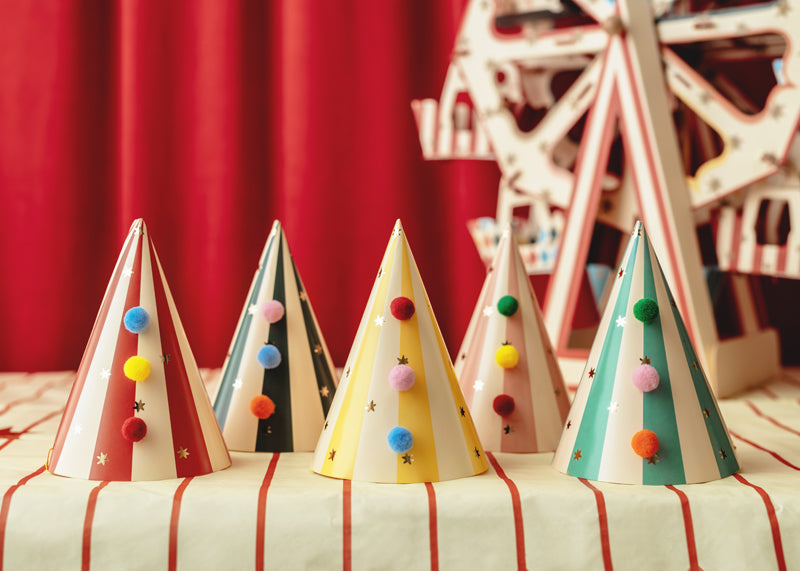 Partyhattar, Cirkus, 6-pack