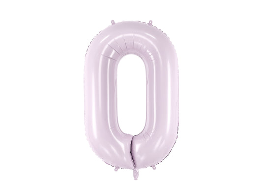 Sifferballong, Pastell Lila, 72cm