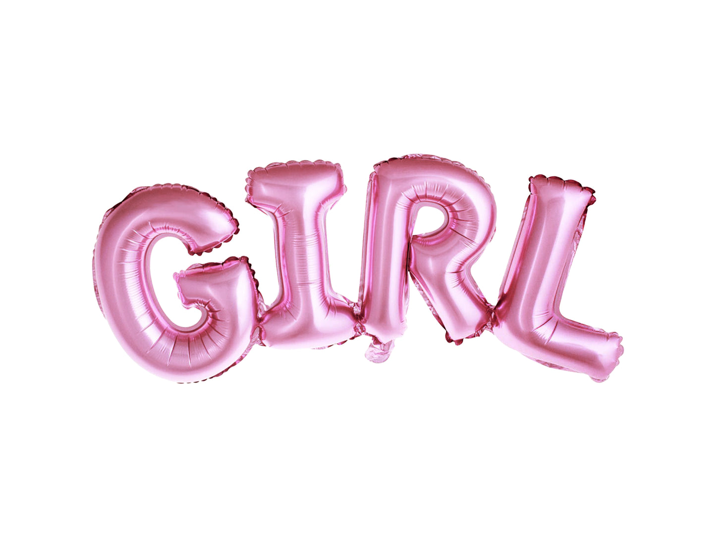 Folieballong Girl, Rosa