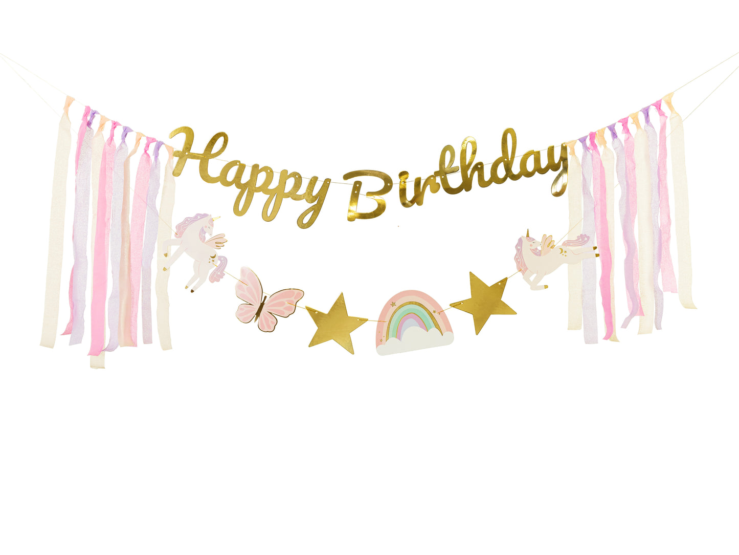 Banner, Happy Birthday Unicorn, 230cm