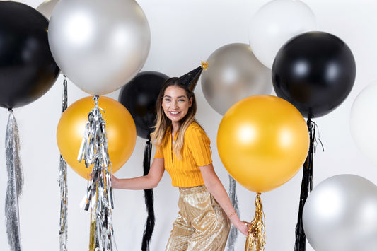 Ballong, Pastell Svart, 60cm