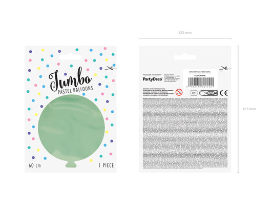 Ballong, Pastell Pistage, 60cm