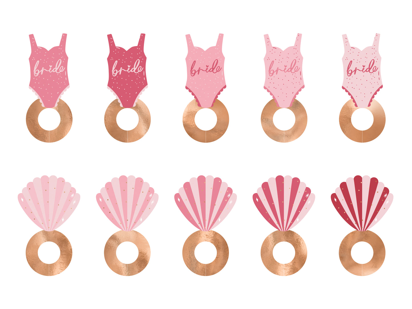 Drinkmarkörer, Bride, 10-pack