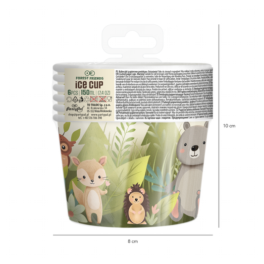 Bägare, Forest Friends, 6-pack