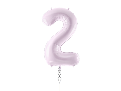 Heliumballong 1 siffra Ljuslila