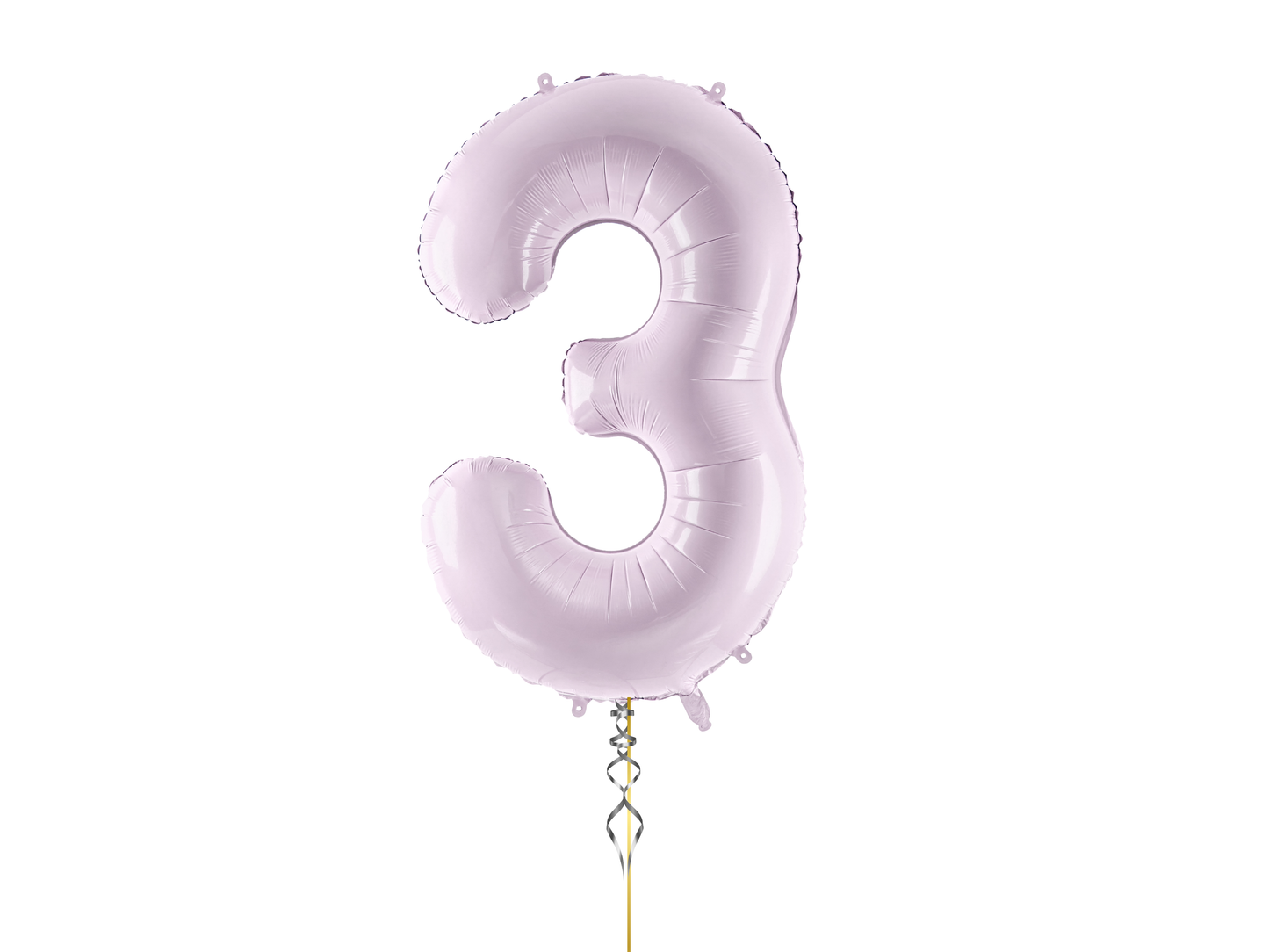 Heliumballong 1 siffra Ljuslila