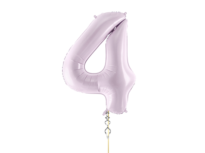 Heliumballong 1 siffra Ljuslila
