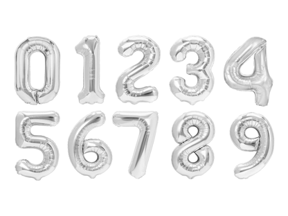 Sifferballong, Silver, 70cm