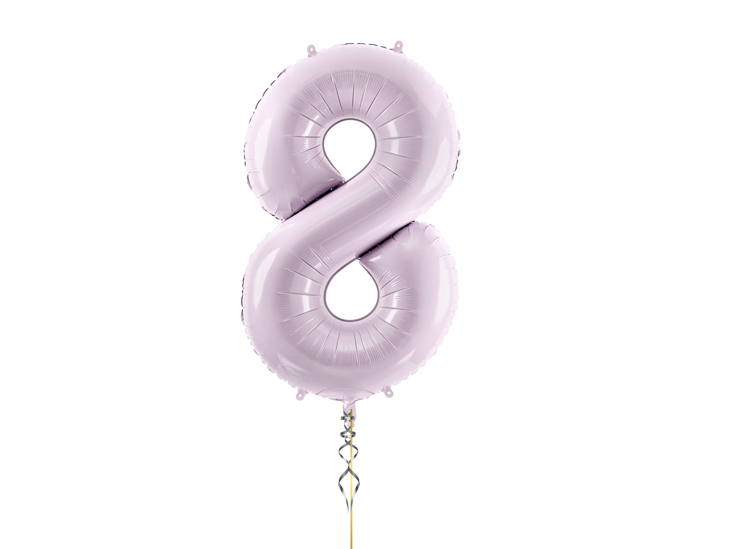 Heliumballong 1 siffra Ljuslila