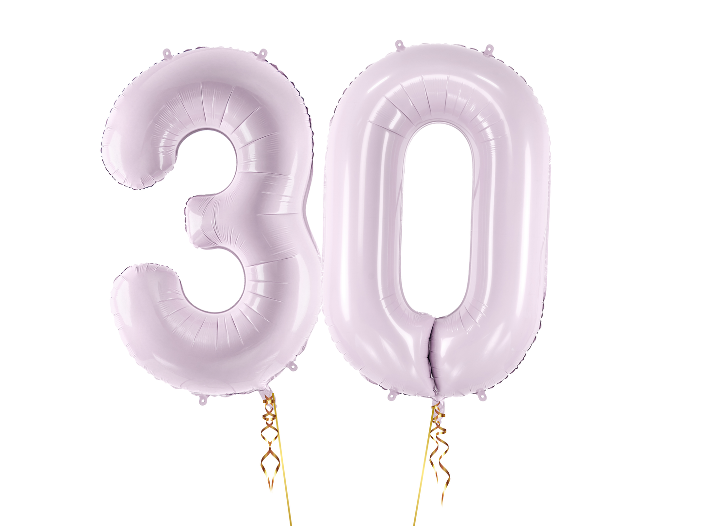 Heliumballong 2 siffror Ljuslila