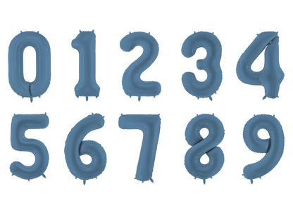 Sifferballong, Matt Navy Blue, 86cm