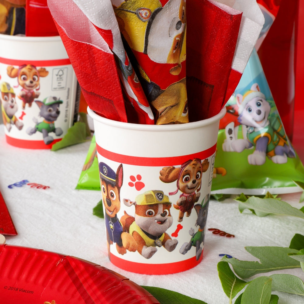 Pappersmugg, Paw Patrol, 8-pack