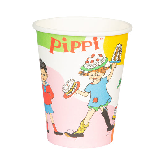 Pappersmugg, Pippi Långstrump, 8-pack