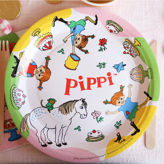 Papperstallrik, Pippi Långstrump, 8-pack