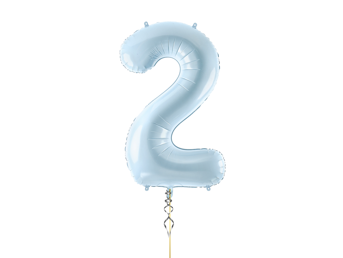 Heliumballong 1 siffra Ljusblå