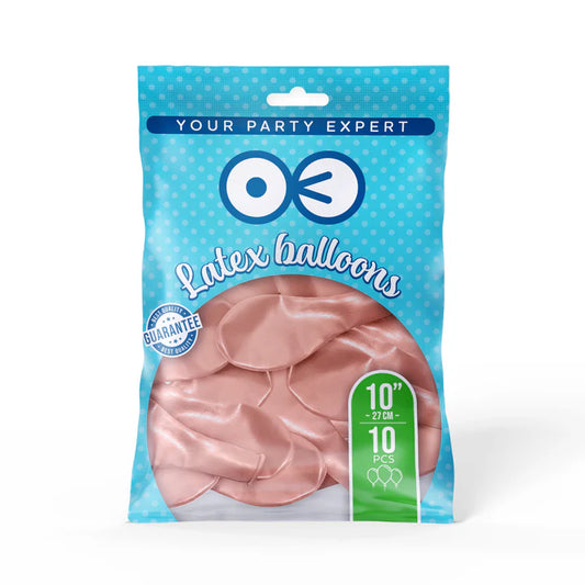 Ballonger, Chrome Roséguld, 10-pack