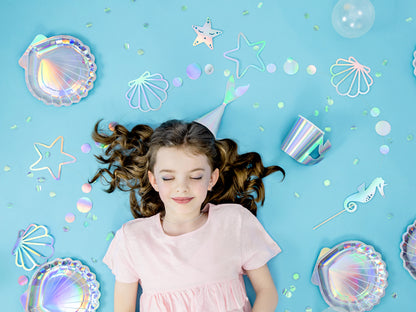 Partyhattar, Mermaid, 6-pack