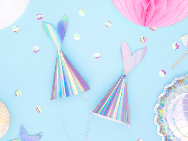 Partyhattar, Mermaid, 6-pack