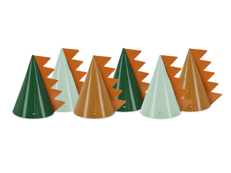Partyhattar, Dinosaurie, 6-pack