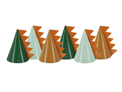 Partyhattar, Dinosaurie, 6-pack