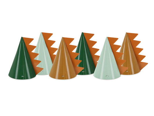Partyhattar, Dinosaurie, 6-pack