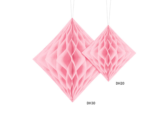 Honeycomb, Ljusrosa, 30cm
