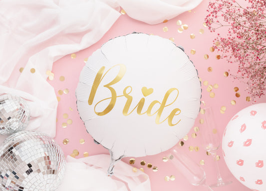 Folieballong, Bride, 35cm