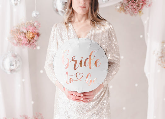 Folieballong, Bride to be, 35cm