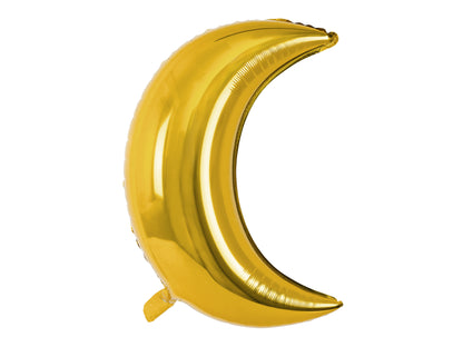 Folieballong Måne, 60cm, Guld
