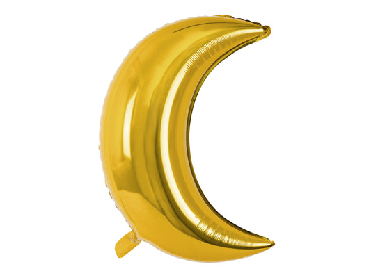 Folieballong Måne, 60cm, Guld