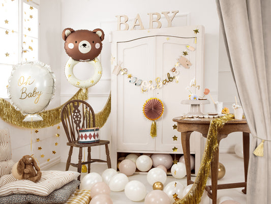 Folieballong Nalle, 45cm, Brun
