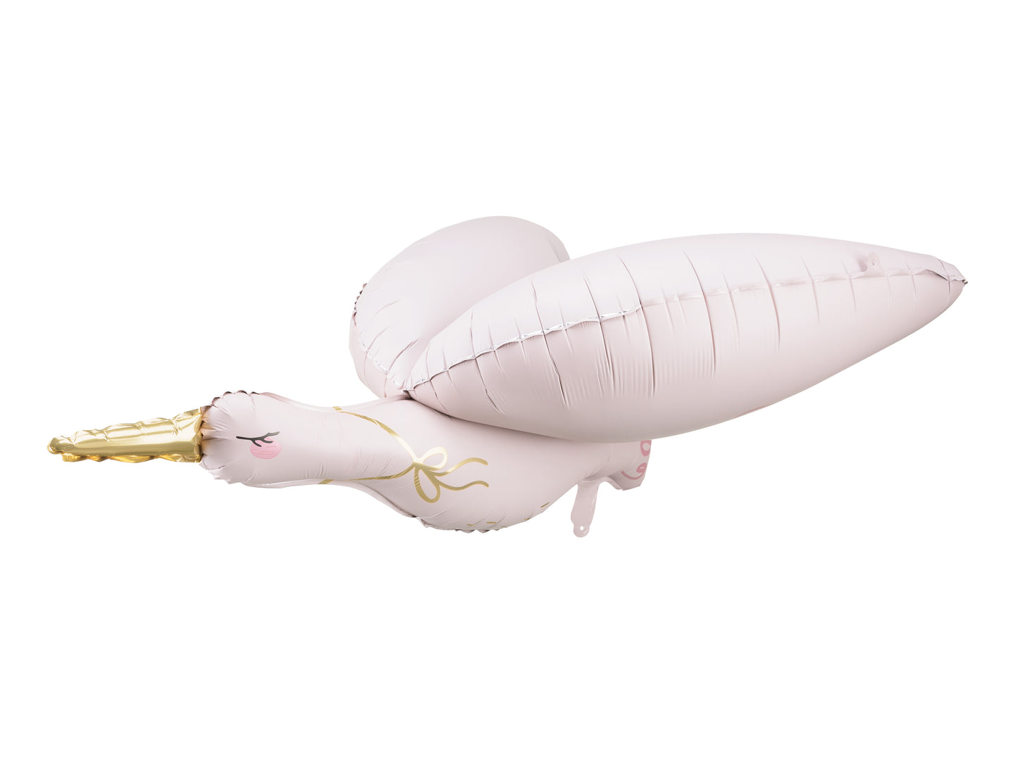 Folieballong Stork, 100cm, Rosa