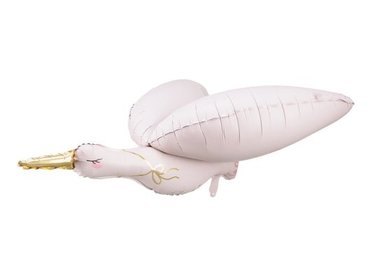 Folieballong Stork, 100cm, Rosa