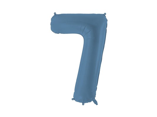 Sifferballong, 7, Matt Navy Blue, 86cm