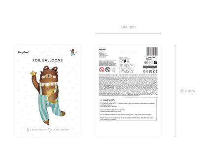 Folieballong Nalle, 55cm