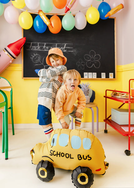 Folieballong, Skolbuss, 66cm