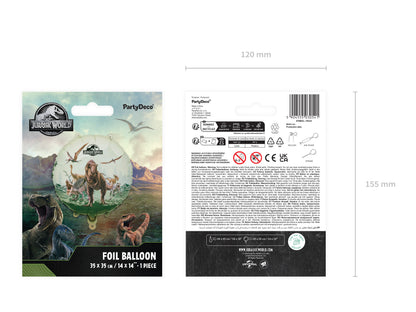 Folieballong, Jurassic World, 35cm