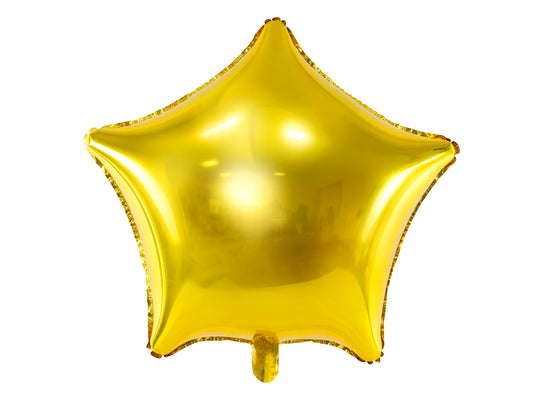 Foileballong Stjärna, 48cm, Guld