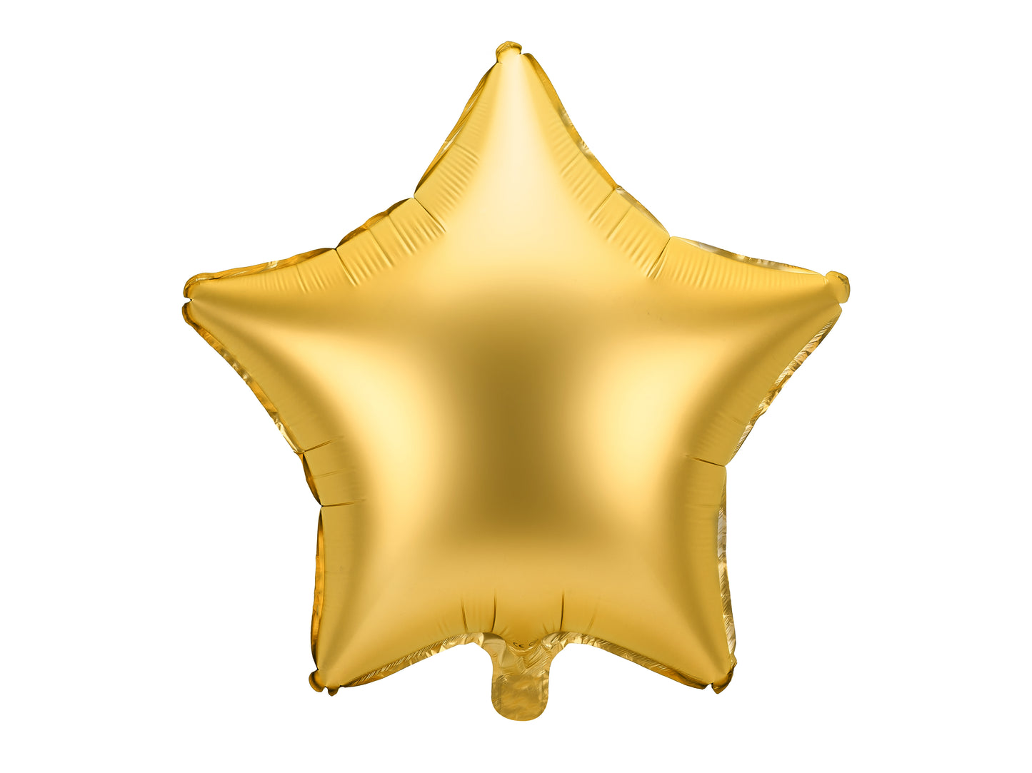Folieballong Stjärna, 48cm, Matt Guld