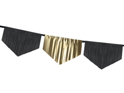 Girlang, Guld/Svart, 3m