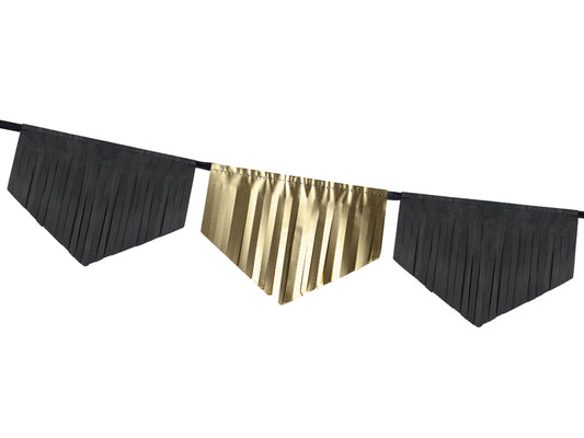 Girlang, Guld/Svart, 3m