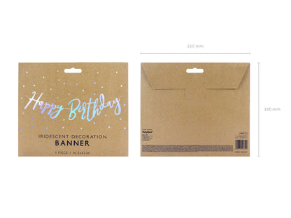 Banner, Happy Birthday, 62cm