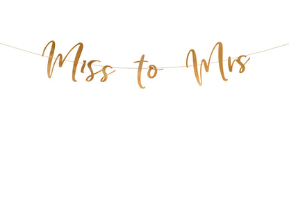 Banner, Miss to Mrs, 76cm