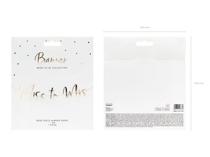 Banner, Miss to Mrs, 76cm
