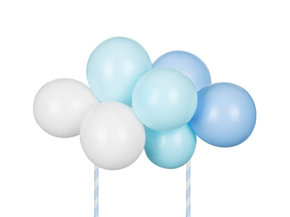 Cake Topper, Ballonger Blå