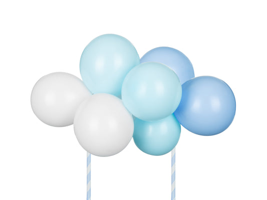 Cake Topper, Ballonger Blå