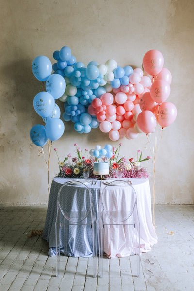 Cake Topper, Ballonger Blå