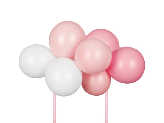 Cake Topper, Ballonger Rosa